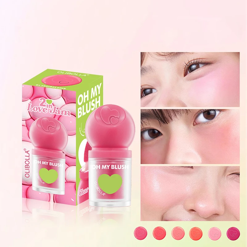 Liquid Blush Stick Milk Pink Purple Multi-Use Shadow Lips Cheek Brighten Skin Matte Blusher Cream Rubores Rouge Korean Makeup