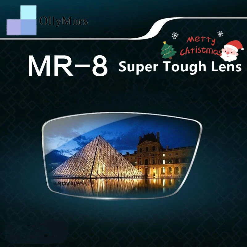 

Объектив OLLYMURS 1,61/1,67 MR-8/MR-7 Ультрасостойкие HD износостойкие линзы с защитой от ультрафиолета и синего света для очков без оправы