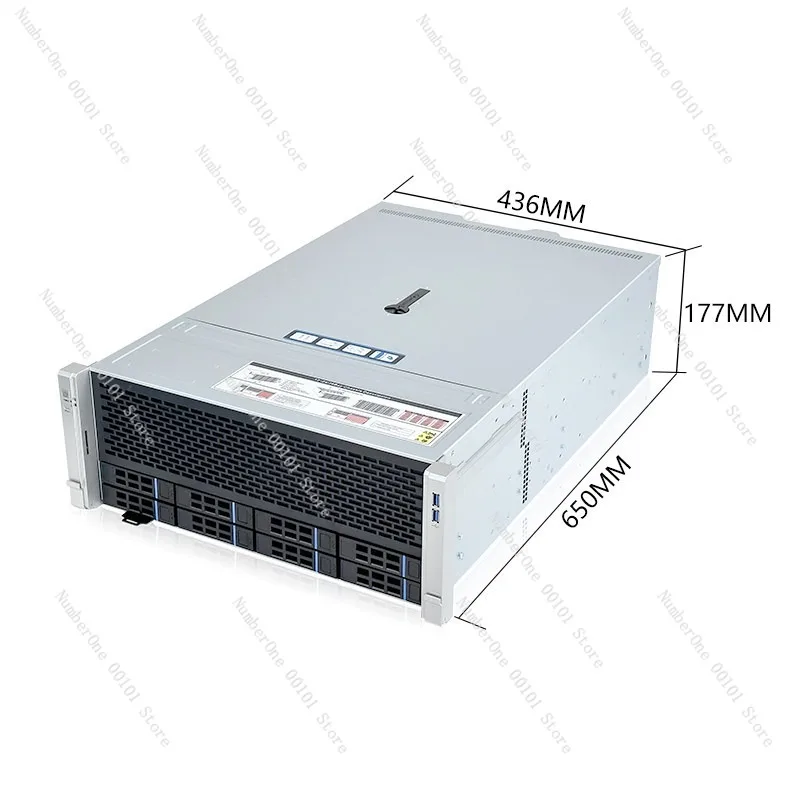4U Rackmount 8-Bay NAS Chassis, Multi-Disk AI Computing Storage Server Case for 4GPU Audio Video