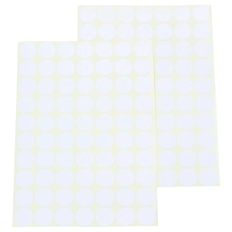 

J1UL1N 300Pcs 19Mm Circles Round Code Stickers Self Adhesive Sticky Labels White