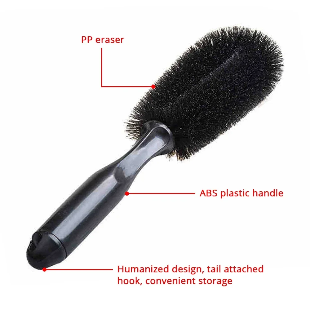 Car Rim Scrubber Cleaner Duster Handle Motorcycle Truck Wheels Car Detailing Brush Wheel Brush Tire Cleaning Brushes Supplies