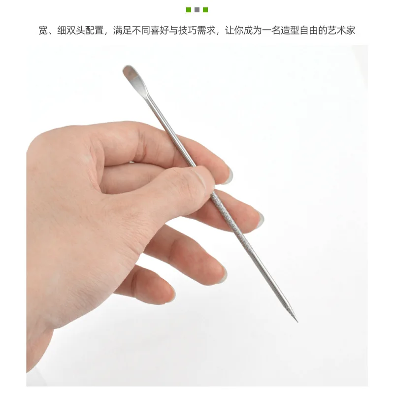 Stainless Steel Coffee Decorating Art Pen Wooden Handle Latte Pull Flower Needle Barista Tool Coffee Accessories Modeling Tool