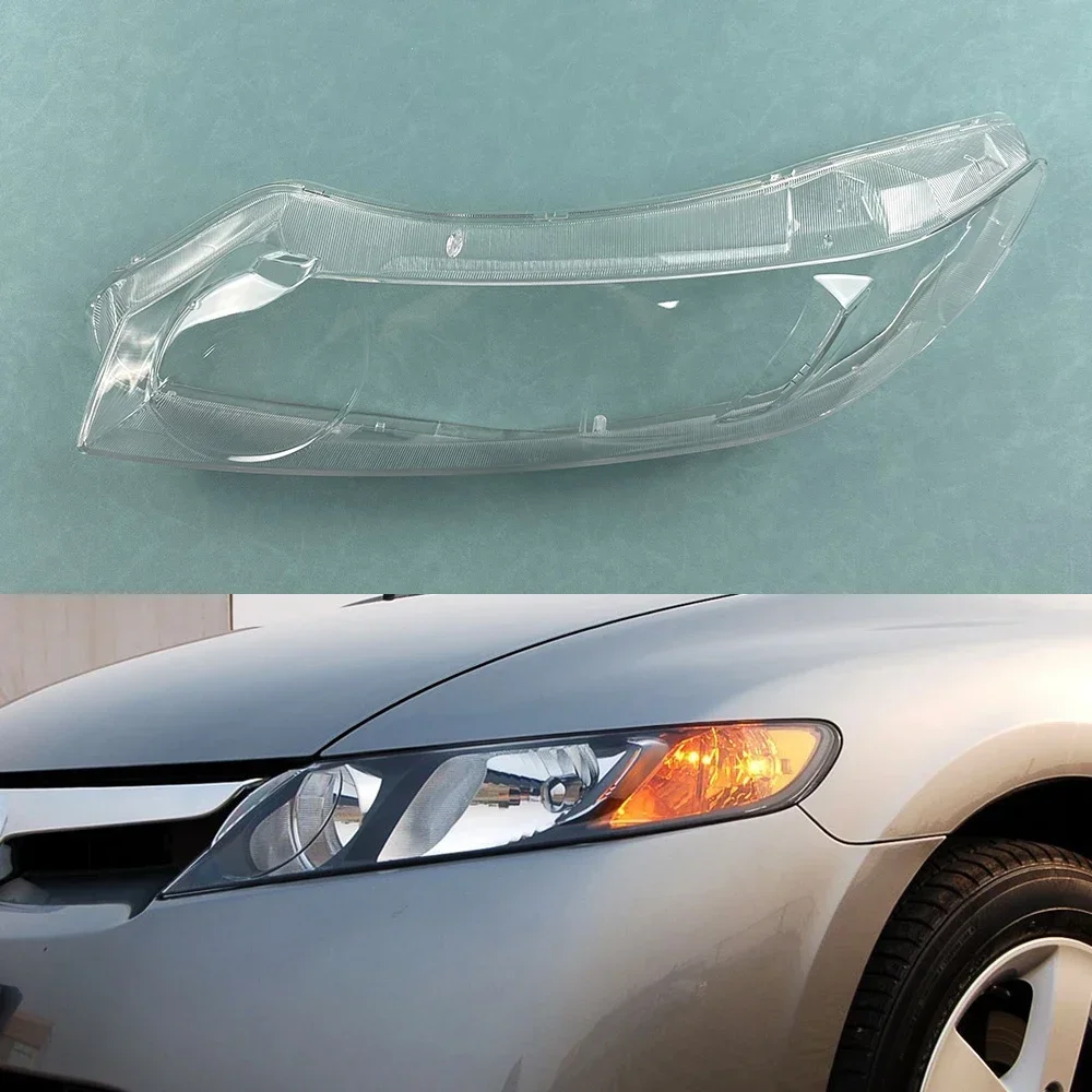 

For Honda Civic Headlamp Lamp Shell Transparent Mask Headlight Cover Lens Plexiglass Replace Original Lampshade 2006~2011
