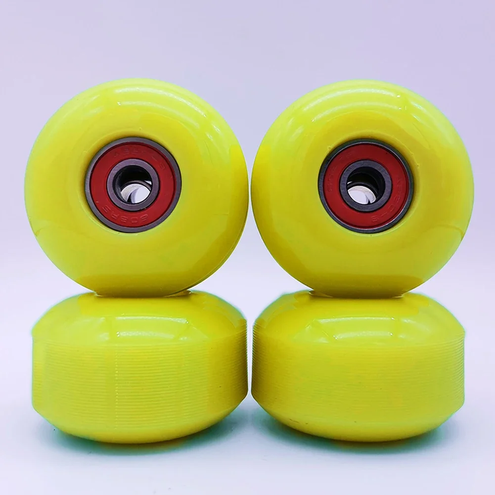 4 Pcs Wheels With Bearing High Quality PU 52x32mm 95A Soft Longboard Skateboard Wheels+ABEC-9 Bearing Skate Board Accessories