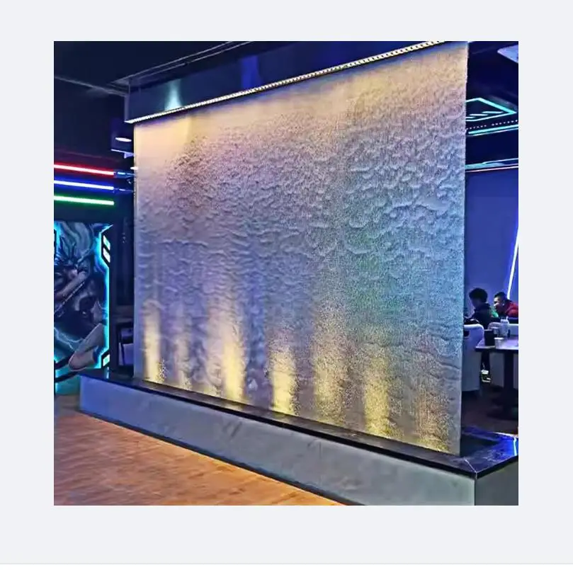 

Water curtain fountain water wall home garden ornament artificial glass waterfall