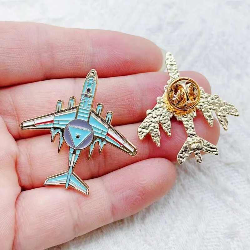 6pcs aircraft enamel brooch badge metal badge jewelry gift for friends and children image 3