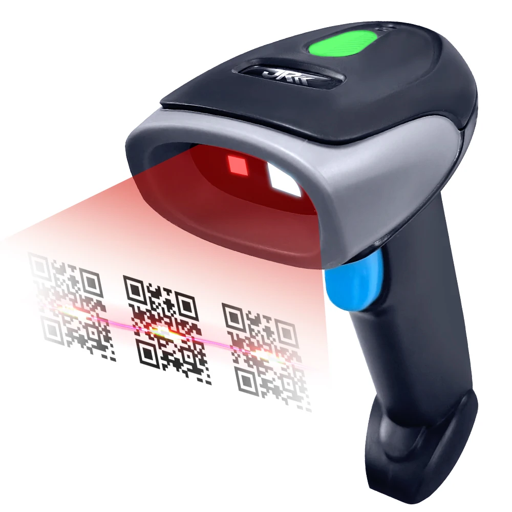 659 1D Barcode Reader CMOS Sensor Supermarket Wired Wireless Scanner USB High-Speed 350 Scans/Sec Warehouse Scanner In Stock