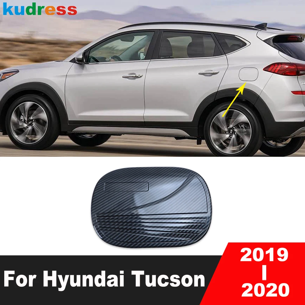 

Для Hyundai Tucson 2019 2020, крышка топливного бака автомобиля из углеродного волокна, накладка, маслозалив, крышка бензина, накладки на раму, аксессуары