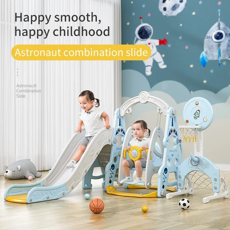 4 in 1 Indoor Swing Slide toys combination playground equipment for kids