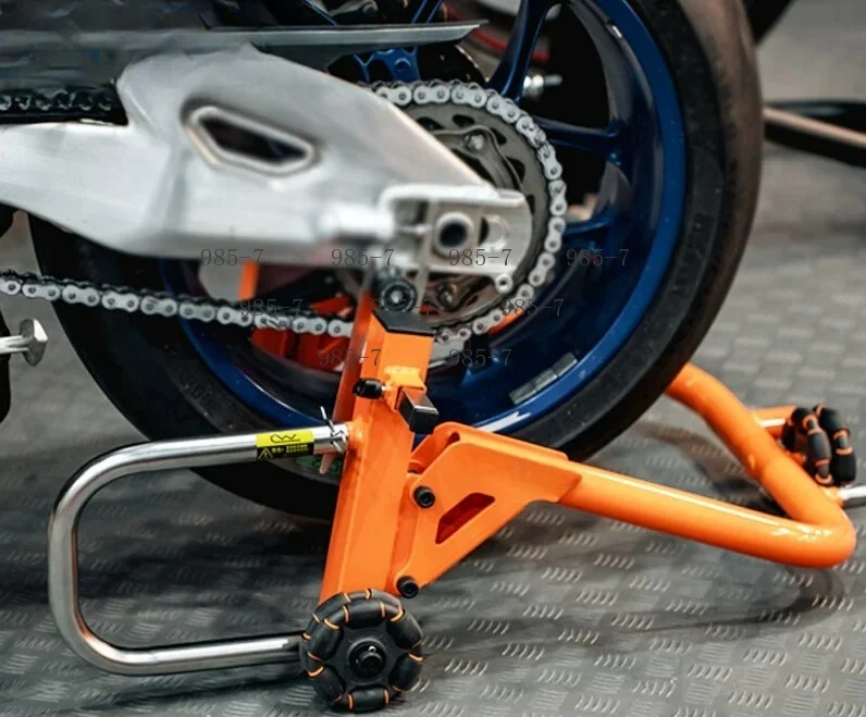 Heavy Duty 360° Movable Motorcycle Lift Stand Kit, Front & Rear Maintenance Support Stands