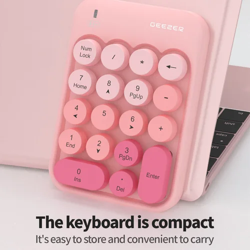 Imagen 2 del producto GEEZER Conexión inalámbrica Estilo minimalista Entrada rápida Compacto y portátil Silencioso para teclado numérico Office Z5