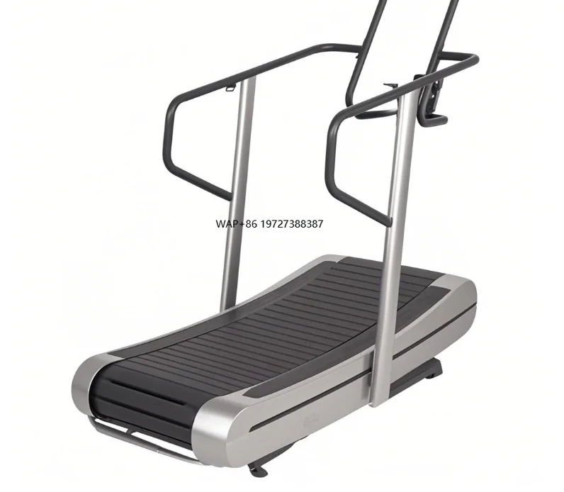 On Sale Space-Saving Non-Motorized LED Display Treadmill Aluminum Running Belt Mechanical Drive for Home & Fitness Club