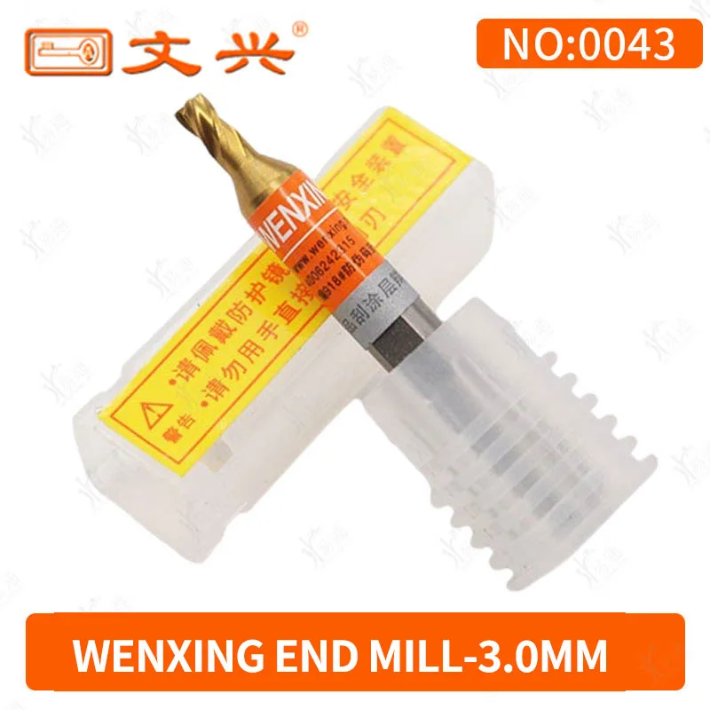 for Wenxing original factory vertical copying machine milling cutter NO:0043 titanium twist drill 3.0mm parts milling cutter