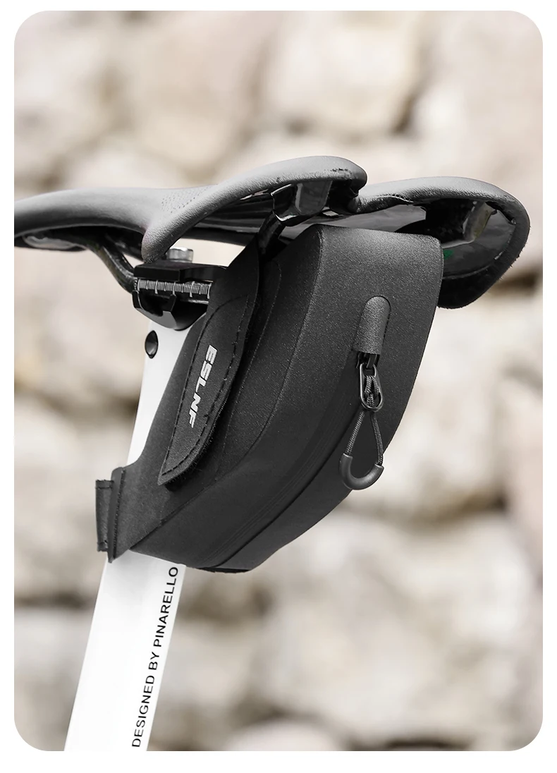 Wasserdichte Fahrradsattel-Hecktasche mit großem Fassungsvermögen – tragbare MTB-Rennrad-Fahrradtasche, robuste Aufbewahrungstasche für Fahrradausrüstung im Freien – Detail 10