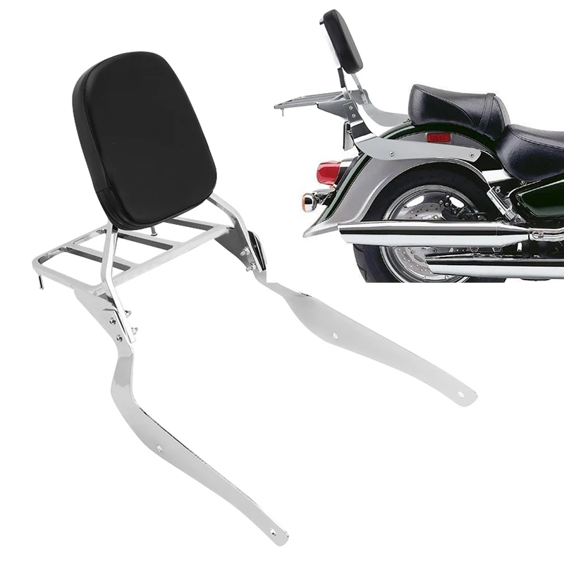 

Motorcycle Backrest Sissy Bar Luggage Rack Cushion Pad For Suzuki Intruder Volusia VL800 2001-2011 Boulevard C50 2005-2011