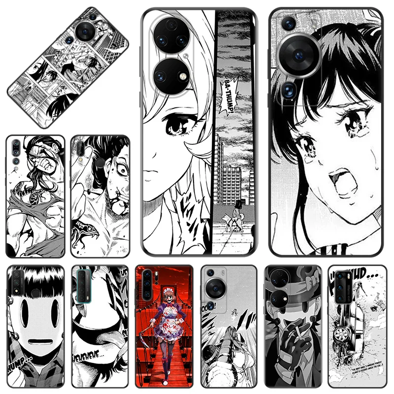 Phone Case For Honor X9b X6 a X7 X8 b 4G 70 90 Magic5 Anime High Rise Invasion Huawei P20 P30 P40 P-SmartZ Soft Protective Cover