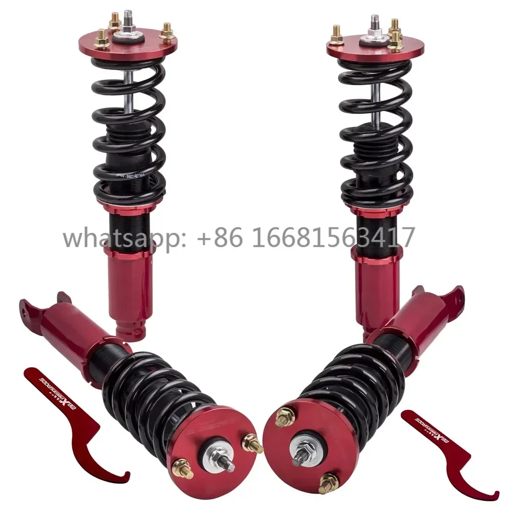 Full Coilovers For Honda Accord 2008-2012 Adjustable Height Shocks Springs Kit Shock Struts Spring Top Mount