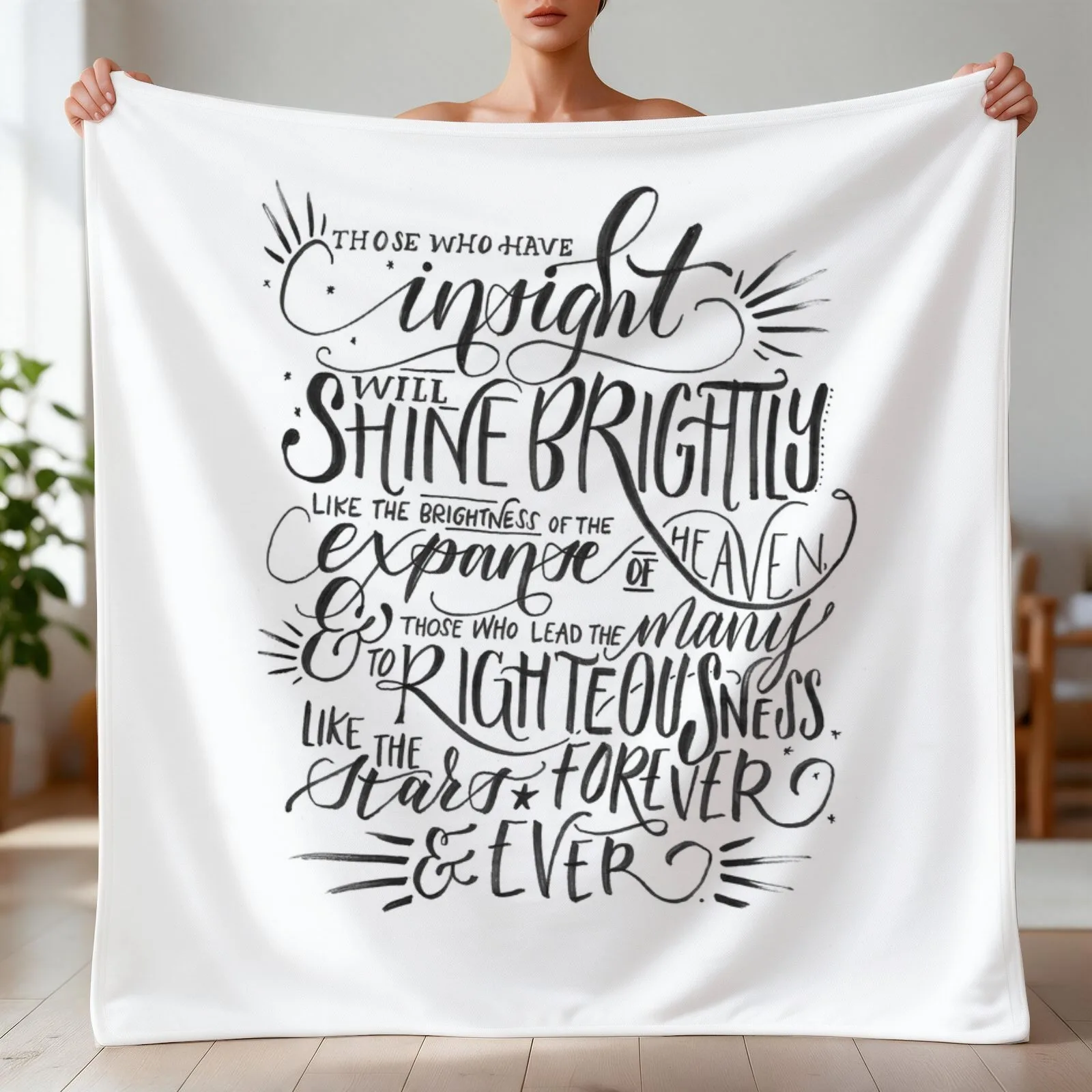 Daniel 12:3 Throw Blanket Picnic Beautifuls Stuffeds Blankets