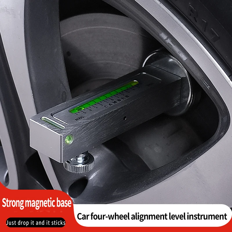 

Регулируемый магнитный манометр, инструмент для четырехколесного позиционера, выравниватель пузырькового позиционирования, инструмент для выравнивания колесной стойки развала