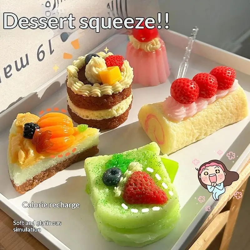 Realistic Dessert  Toys Soft Slow Rising Stress Relief Mini Party Favors