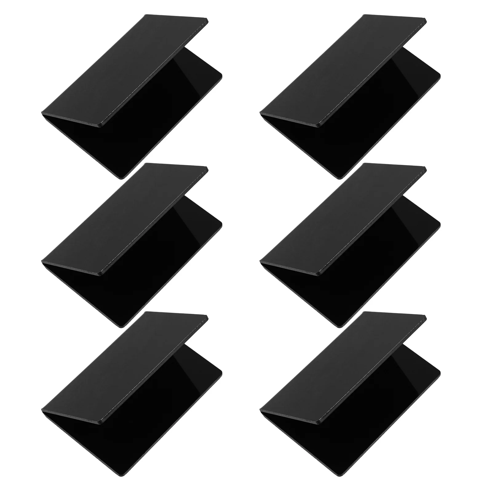 ป้ายกระดานดำอะคริลิคขนาดเล็ก 6 ชิ้น สำหรับตกแต่งงานเลี้ยง งานแต่งงาน บุฟเฟ่ต์ แสดงอาหาร สามารถลบได้