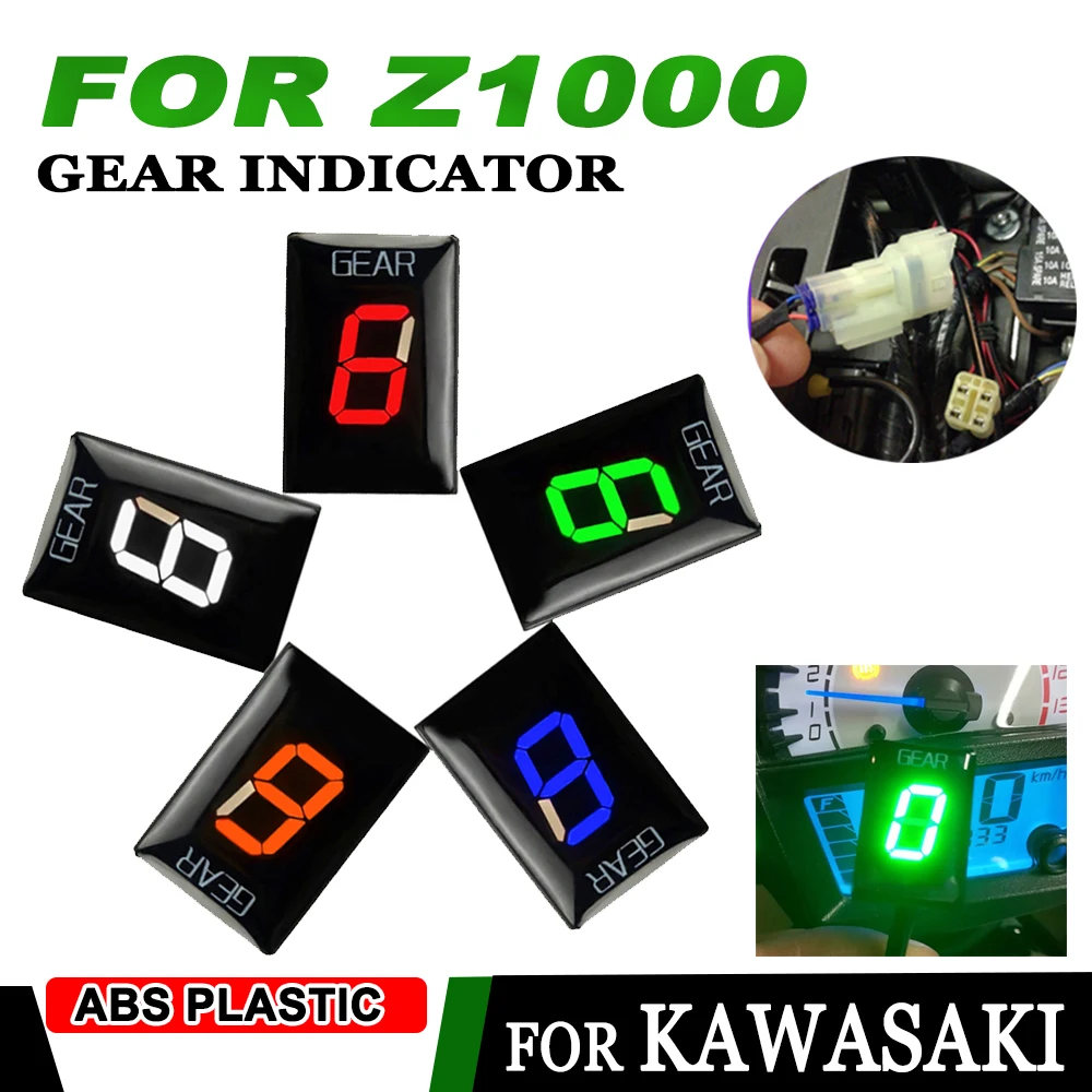 For Kawasaki Z1000 2010 -2013 2014 2015 2016 Special Motorcycle Accessories 1-6 Gear Indicator Plug and Play Speed Display Meter