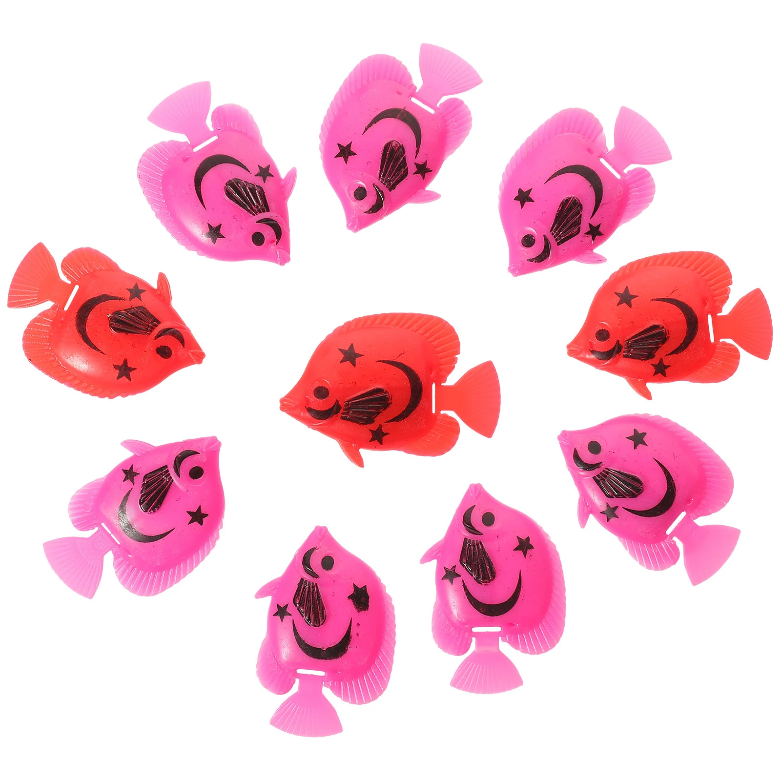 

10 Pcs Aquarium Decoration Artificial Floating Fish Fake Photography Props for Tank Accessories