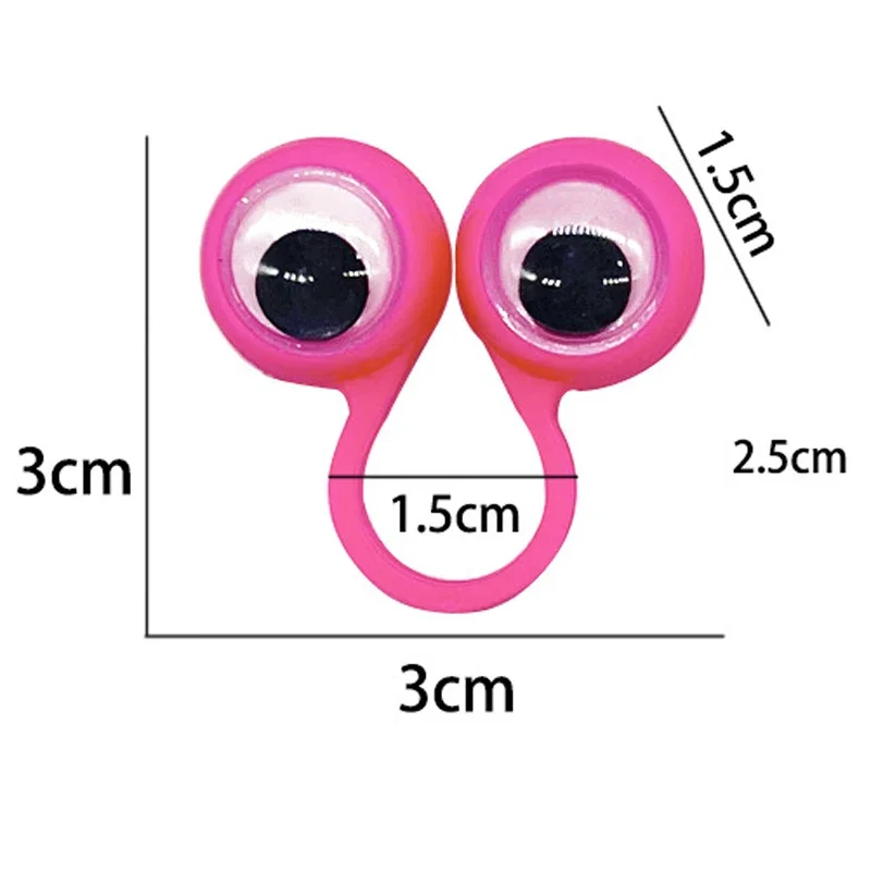Marionnette à doigt en forme de globe oculaire, 10/20 pièces, anneaux en plastique, jouets cadeaux de fête pour enfants, blagues pratiques, jeux, cadeaux, décor d'anniversaire