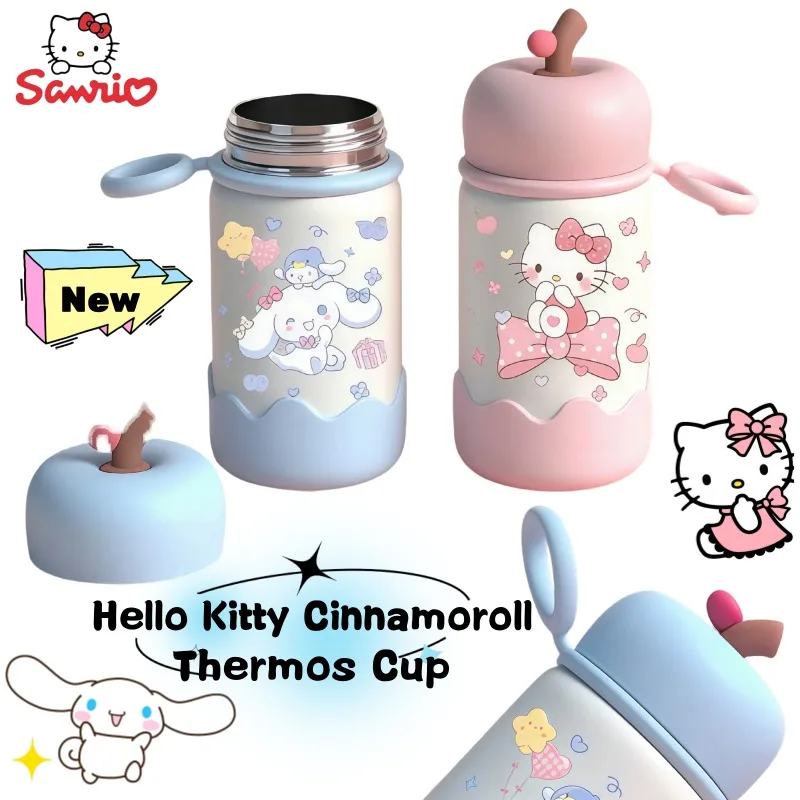 

Hello Kitty Cinnamoroll анимация периферийные устройства креативный мультфильм милый яблоко в форме сердца девушки портативный термос из нержавеющей стали