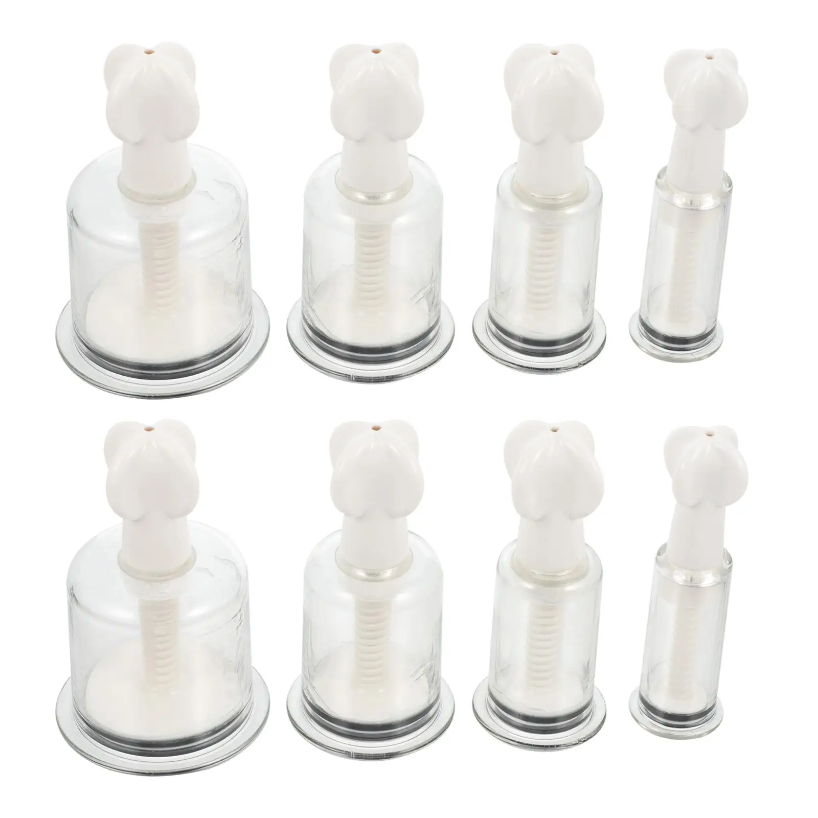 

8pcs Suction Cupping Device Tools Back Massage Cups Body Therapy Large Silicone Massager Pain Relief Spa Accessories