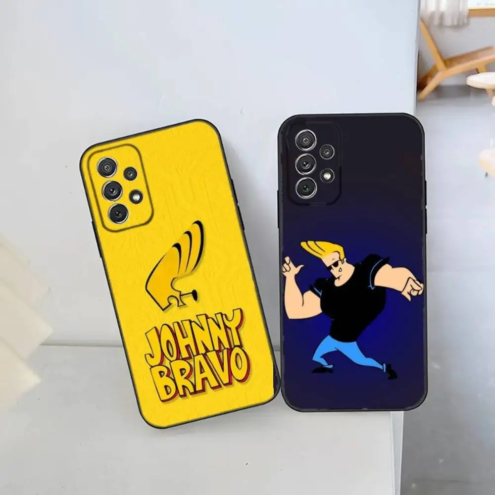 

Cartoon J-Johnny Bravo Phone Case For Samsung S25,S24 Ultra,S20,S30 plus,S22 plus,S23,S30 ultra 5G Silicone Cover