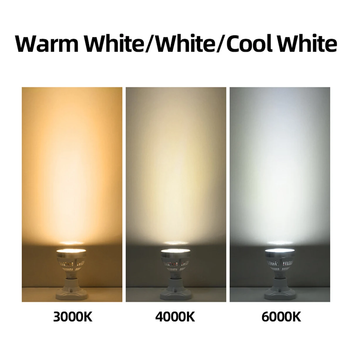 35W PAR30 LED 조명 220v 트랙 전구 E27 PAR 램프 24도 빔 쿨 뉴트럴 웜 화이트 스포트라이트 에너지 절약 거실용