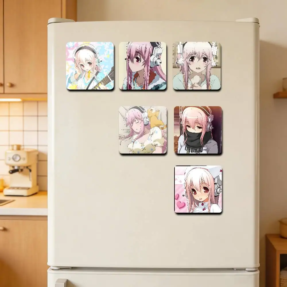 Super S-sonico Anime Magnetic Refrigerator Magnets Cute and Creative Refrigerator Magnets Souvenirs and Gifts