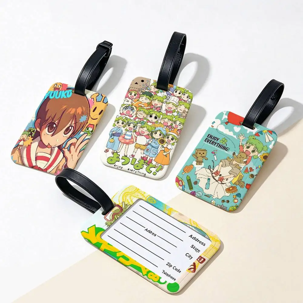 A-Anime-Y-Yotsuba-S-Sweet Durable PVC Anti lost Baggage Tag With Info Card Lightweight Luggage Identification Label