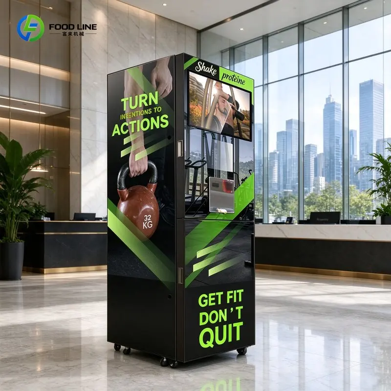 Direct Smart Protein Powder Vending Machine Automatic Protein Shake Machine for Gym with Coin Card Code Payment FL Customized