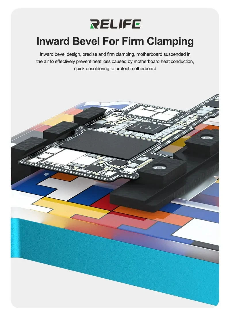 RELIFE TF2 Plus Motherboard Repair Fixture for Mobile Phone Maintenance No Deformation PCB Board Hard Disks CPU Clamping Jig