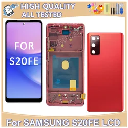 TFT For Samsung Galaxy S20 FE LCD Touch Screen With Frame For Samsung G781B G780 Display Touch Digitizer Replacement LCD Screen