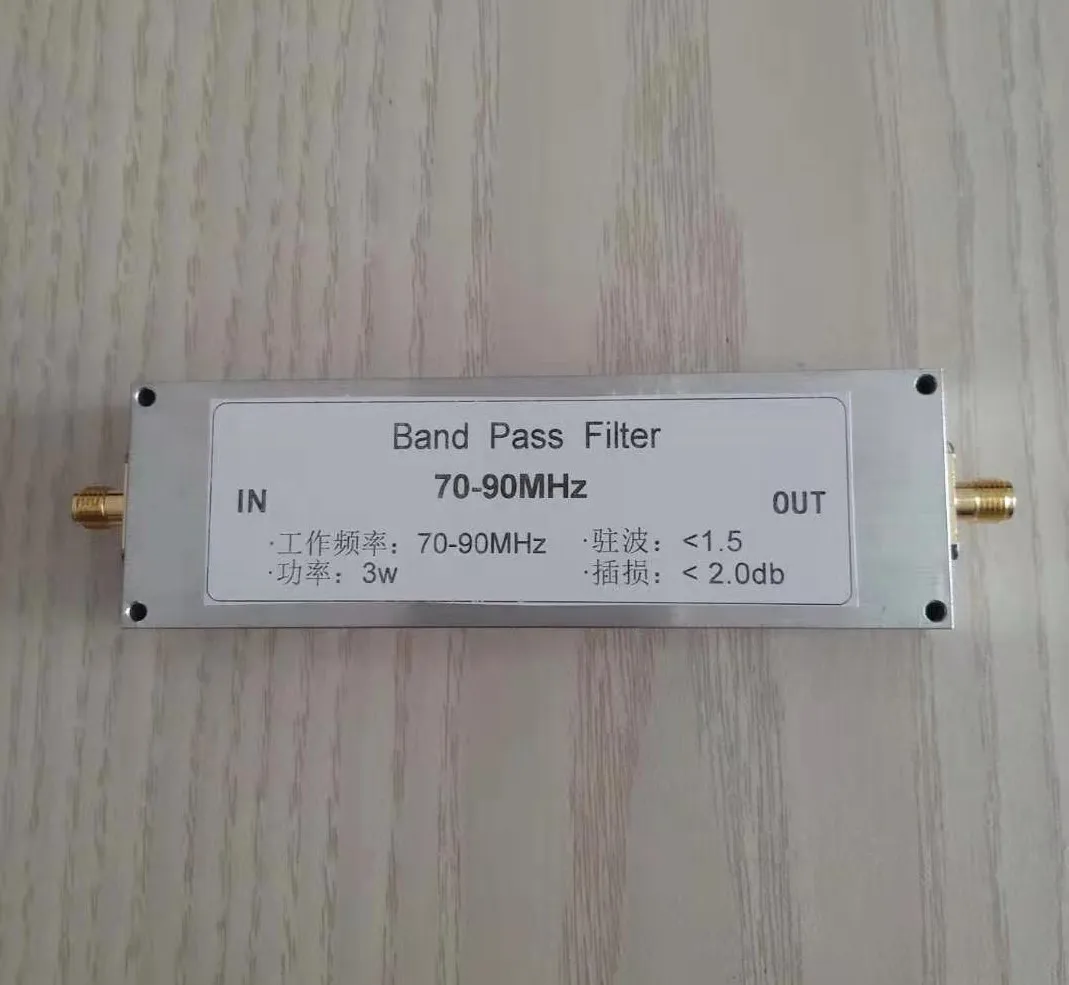 

BPF-70-90 70-90MHz Band Pass Filter BPF Receiver Improve Receiving Capability