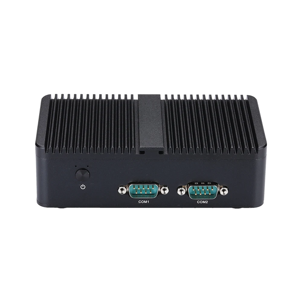 KANSUNG In-tel 10th Gen Celeron J6412 DDR4 Up to 16G UHD Graphics with 2 RJ-45 LAN Micro Computer  Fanless Design Mini PC