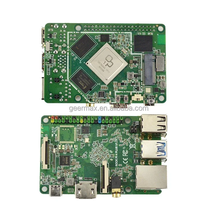 Rock Pi 4A+ 4GB RAM 128GB eMMC Rockchip OP1 64bit Hexa Core Electronic Modules 4G LPDDR4 128G On Board ROCK 4 Model A Plus A+