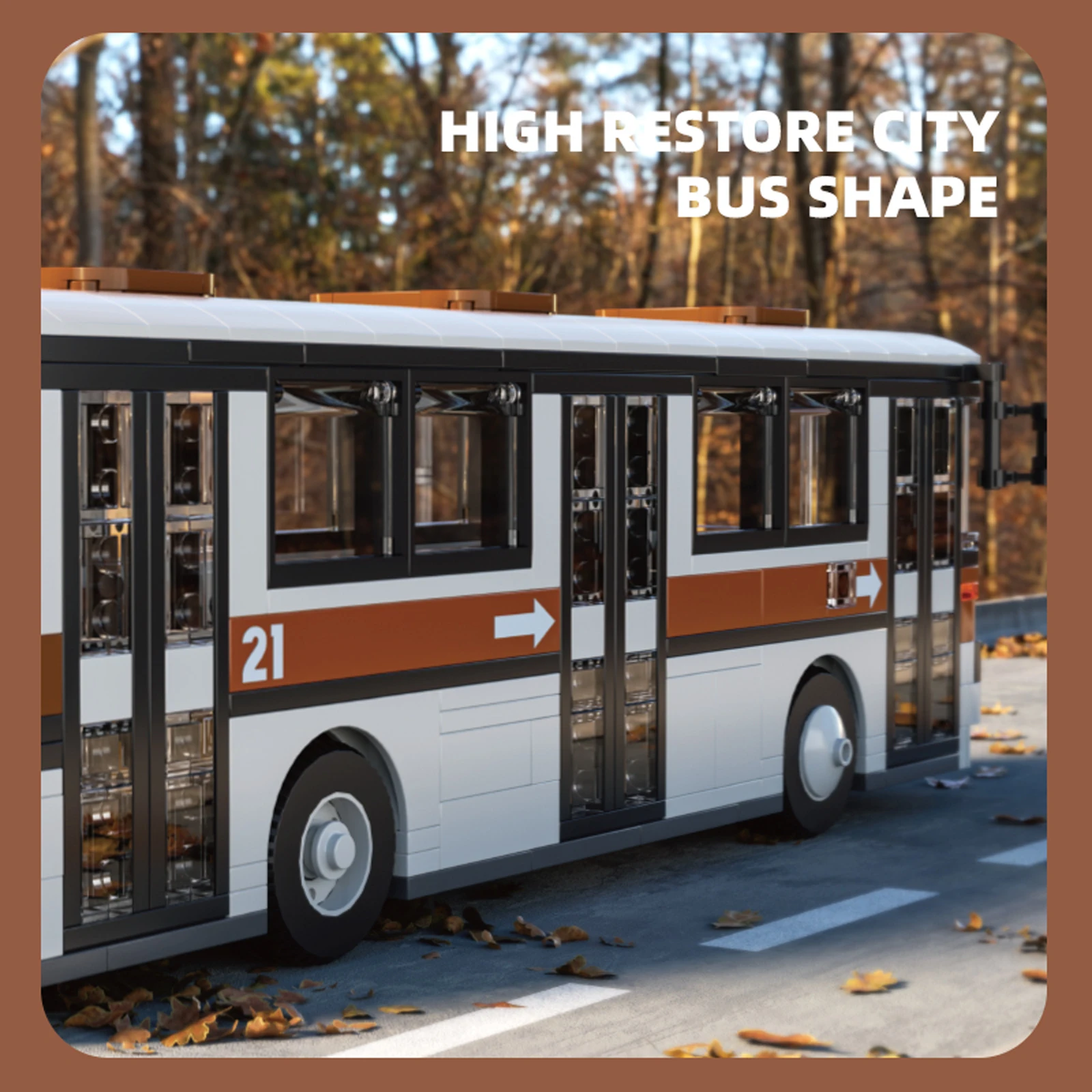 جديد 552 قطعة نموذج حافلة خمر اللبنات مجموعة الأولاد تجميعها 66021 ألعاب الحافلة جمع الحلي MOC الطوب الصغير لتقوم بها بنفسك الهدايا