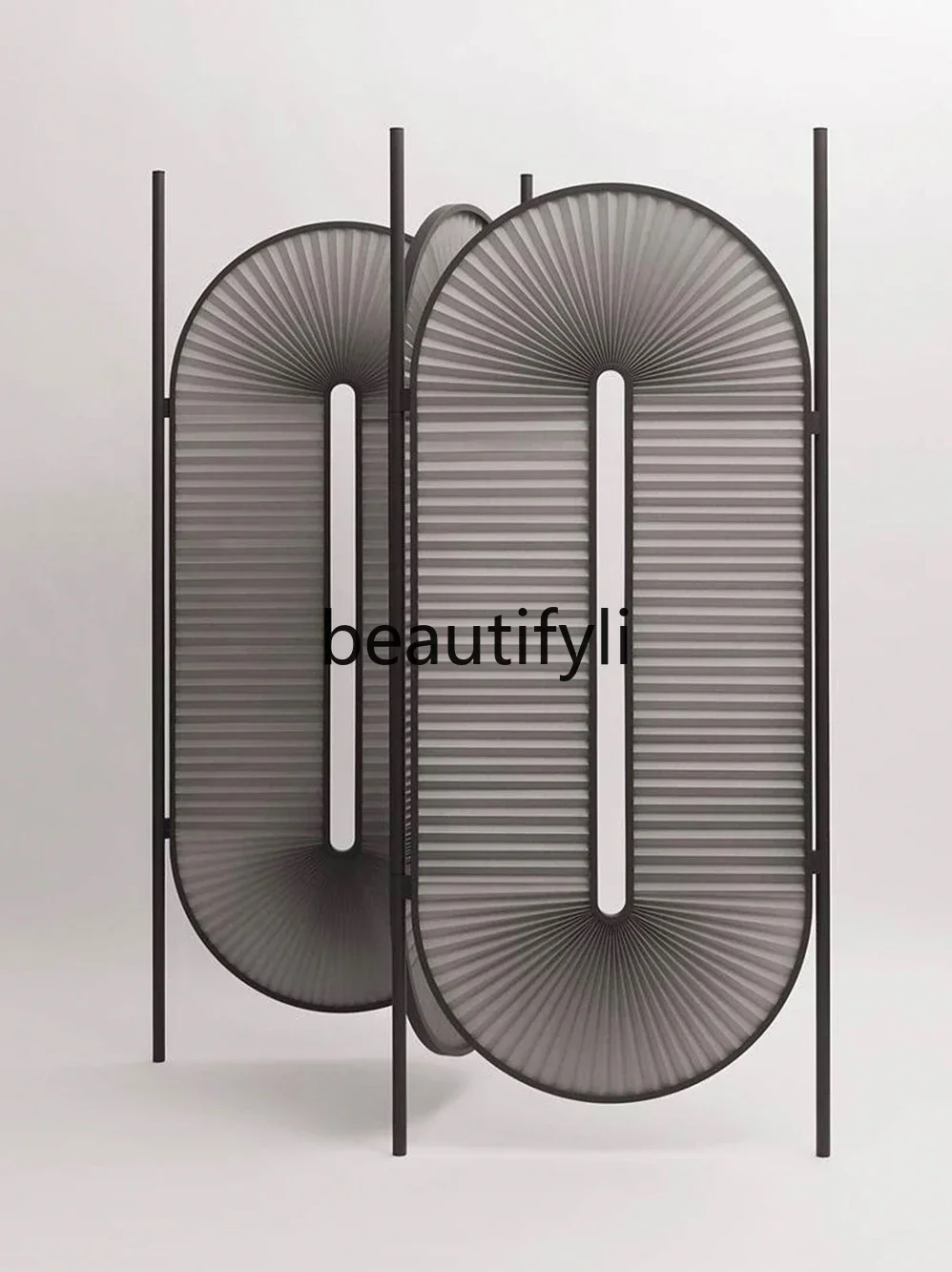 تصميم خفيف فاخر منقوش، شاشة متنقلة قابلة للطي، نموذج تقسيم مدخل غرفة المعيشة البسيط الحديث #4