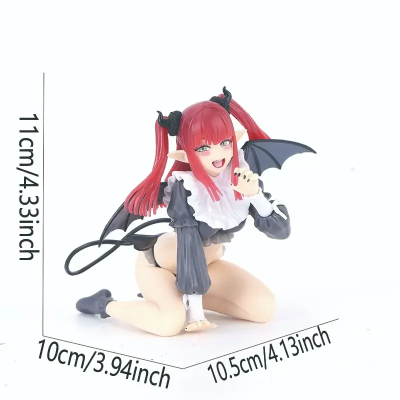 Liz Handmade Figure, Kneeling Demon Liz Anime Girl Desktop Ornament Model, Collectible Figurine for Fans, Unique Decorative Piece, Collectible PVC Figure, Collectible Figures