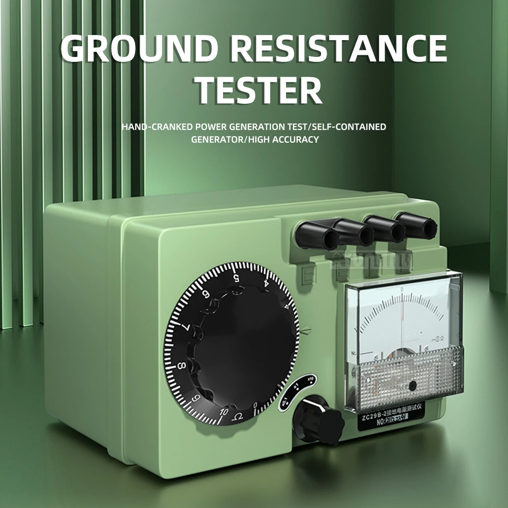 ZC29B Ground Resistance Tester Multimeter Pointer Measuring Instrument Lightning Protection Hand Resistance Meter