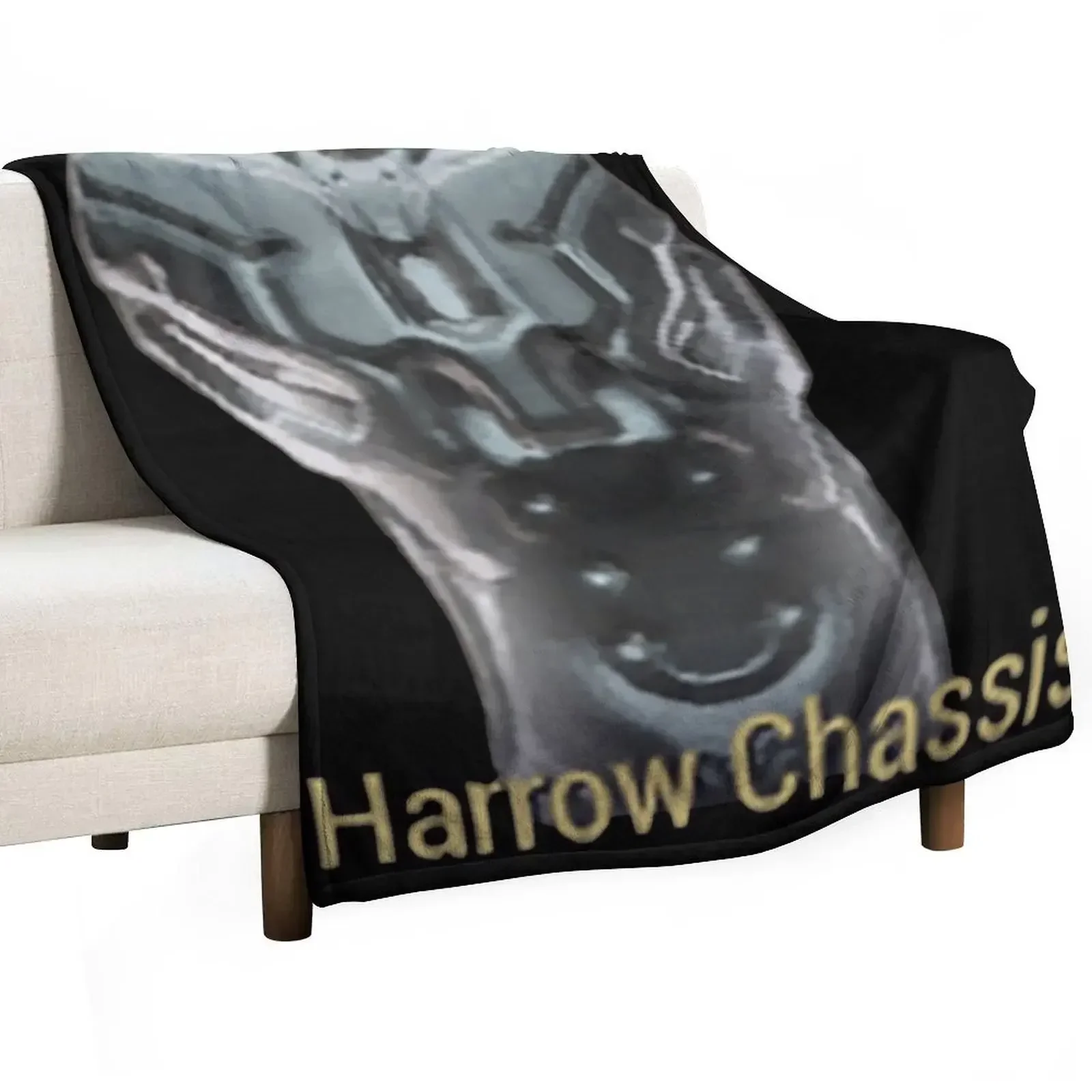 Harrow Chassis Blueprint Warframe Tennocon Meme Throw Blanket warm for winter for winter Hair anime Blankets