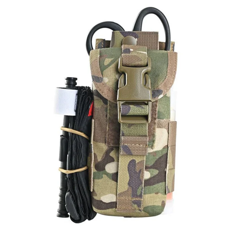 Tactical Med Pouch with Trauma Shears and Tourniquet,Tactical IFAK Pouch Bleeder Emergency First Aid Kit