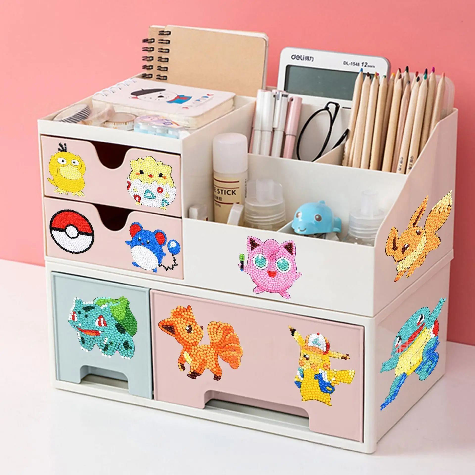 

Cartoon Pikachu DIY Diamond Painting Handmade Stickers Mosaic Stickers Birthday Gift