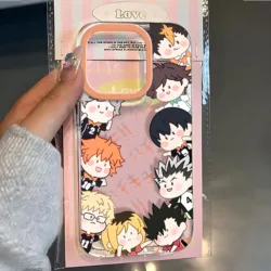 Hot-Blooded Haikyuu Anime New Clear Space Case For iPhone 11 12 13 14 15 16 Pro Max Mini X Xs XR 7 8 plus Se2020 Clear Cover