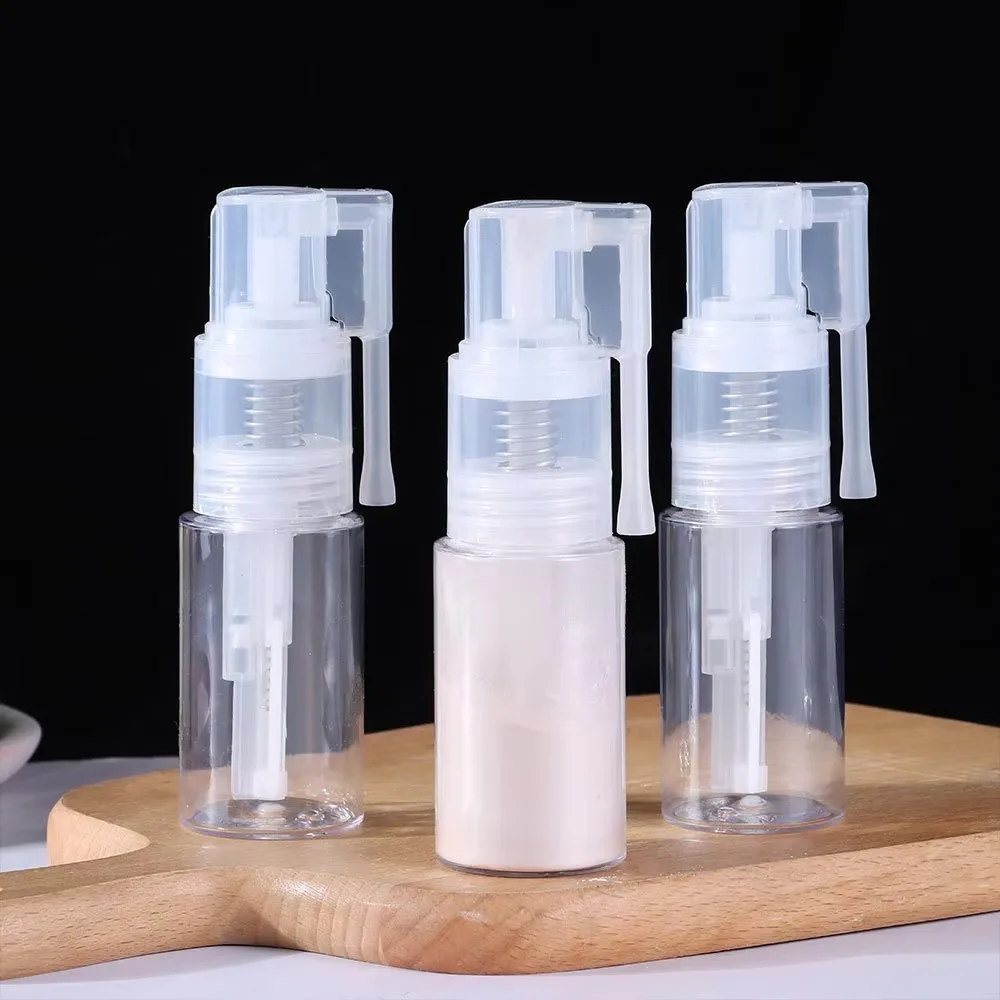 New 35ml/50ml Powder Spray Bottle Plastic Press Highlight Sequins Spray Bottle Refillable Sub-bottling Tube