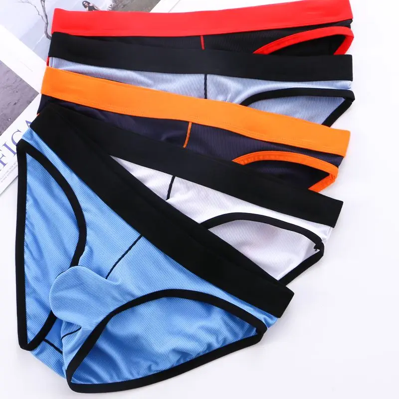 Men U Bulge Pouch Briefs Ropa Interior Hombre Sexy Underwear Man Fitness Breathable Panties Male Low Waist Elastic Underpants